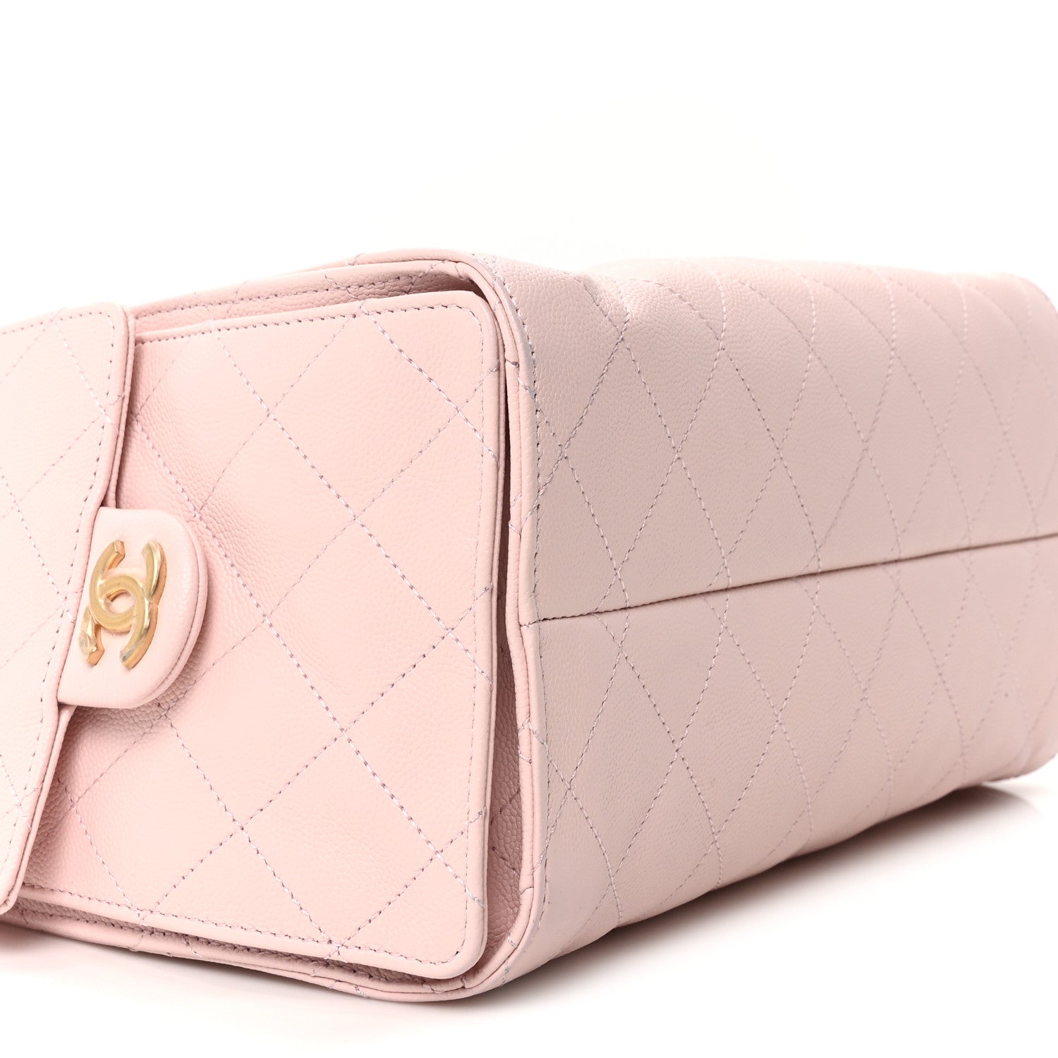 Caviar Quilted Small Chanel 25 Handbag Light Pink