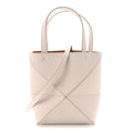 Grained Calfskin Mini Puzzle Fold Light Ghost