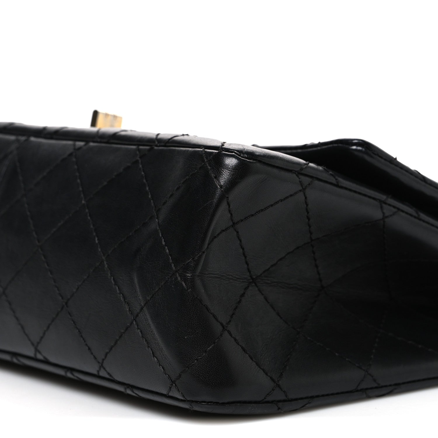 Aged Calfskin Quilted 2.55 Reissue 226 Flap Black