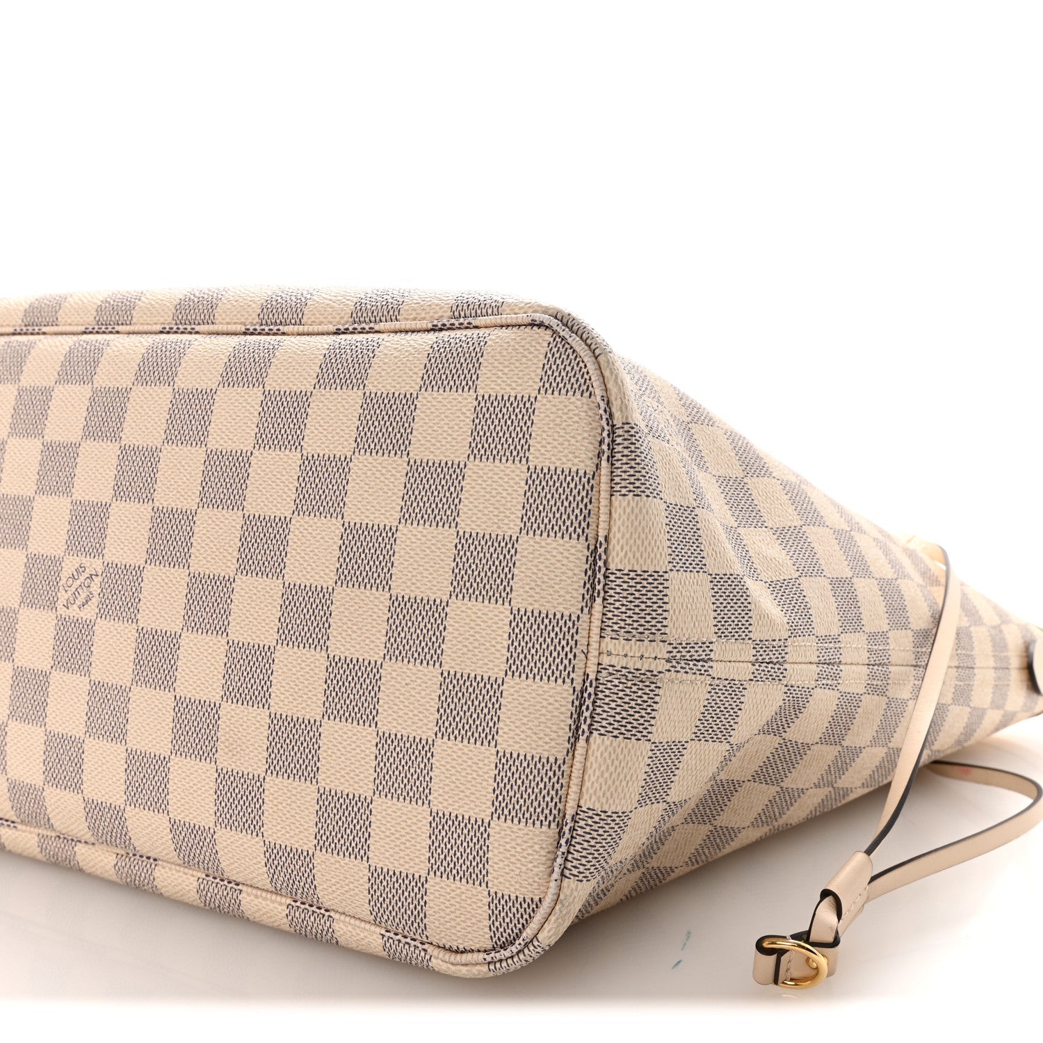 Damier Azur Braided Neverfull MM Pink