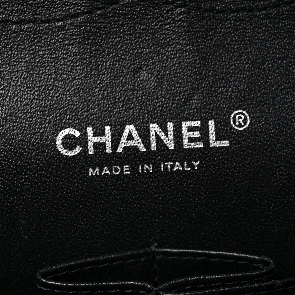 Lambskin Quilted Jumbo Double Flap So Black