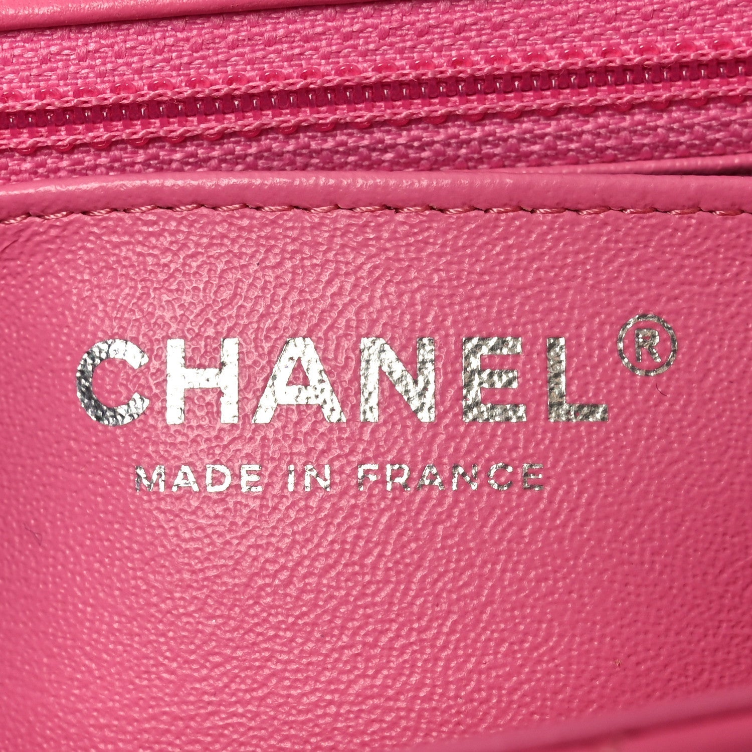 Lambskin Quilted Mini Rectangular Flap Pink