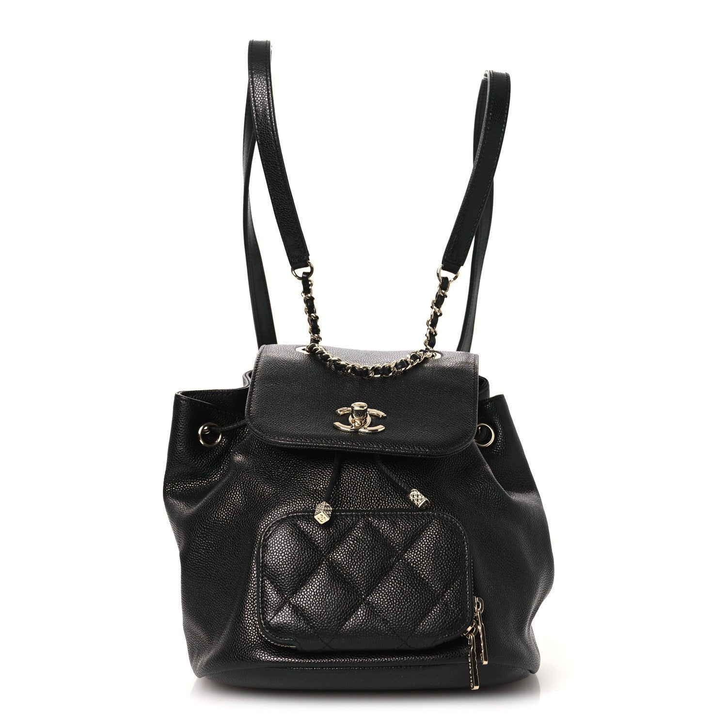Caviar Quilted Mini Business Affinity Backpack Black