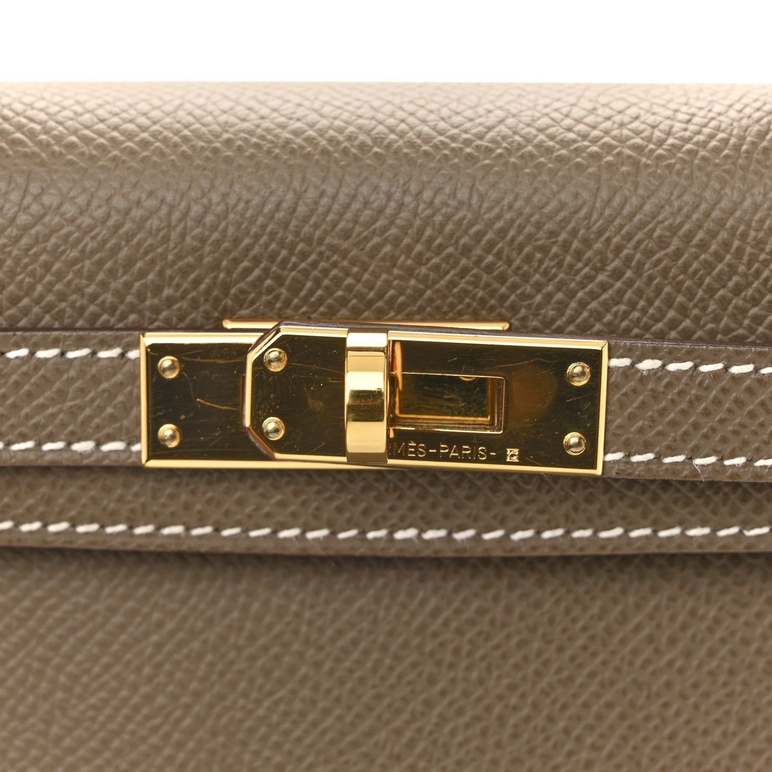 Epsom Mini Kelly Sellier 20 Etoupe