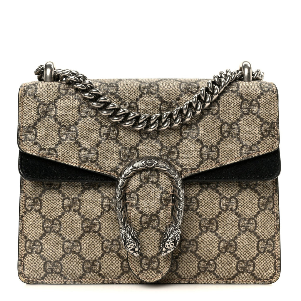 GG Supreme Monogram Mini Dionysus Shoulder Bag Black