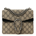 GG Supreme Monogram Mini Dionysus Shoulder Bag Black