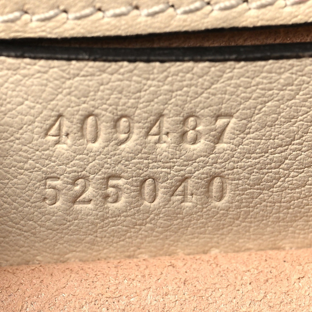 GG Supreme Monogram Calfskin Small Padlock Shoulder Bag Beige Mystic White Sun Oil
