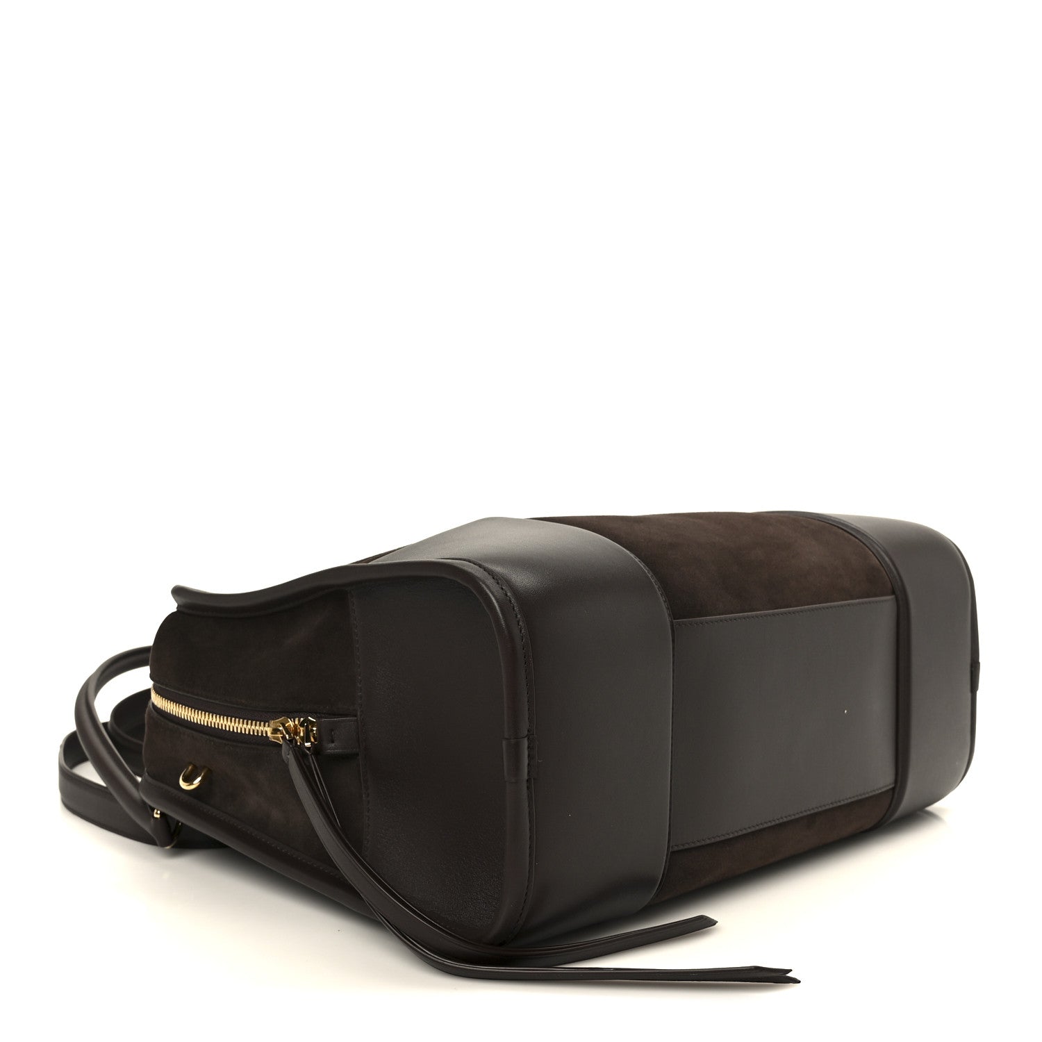 Suede Calfskin Large Amazona 180 Dark Chestnut