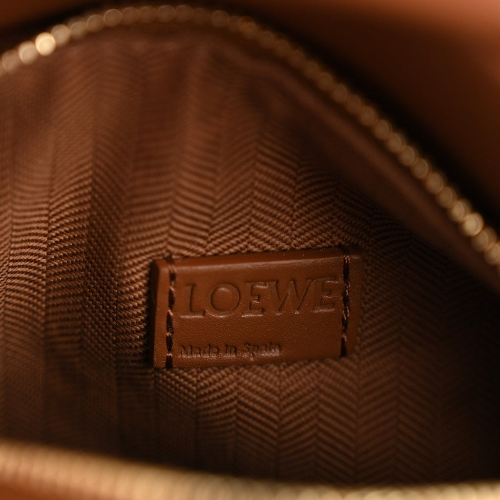 Satin Calfskin Mini Puzzle Bag Pecan