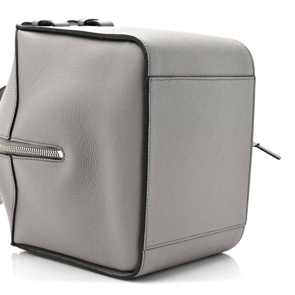 Grained Calfskin Mini Hammock Shoulder Bag Pearl Grey