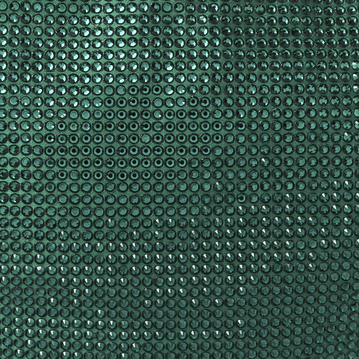 Crystal Embellished Satin Mini Hotfix Jodie Emerald