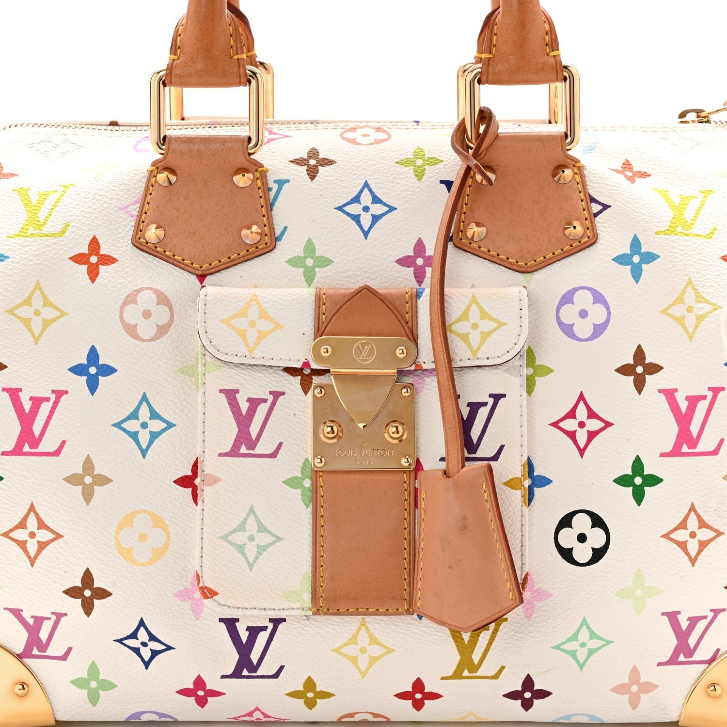 Monogram Multicolor Speedy 30 White