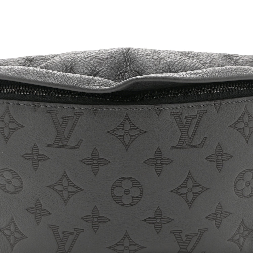 Calfskin Monogram Shadow Discovery Bumbag PM Gray