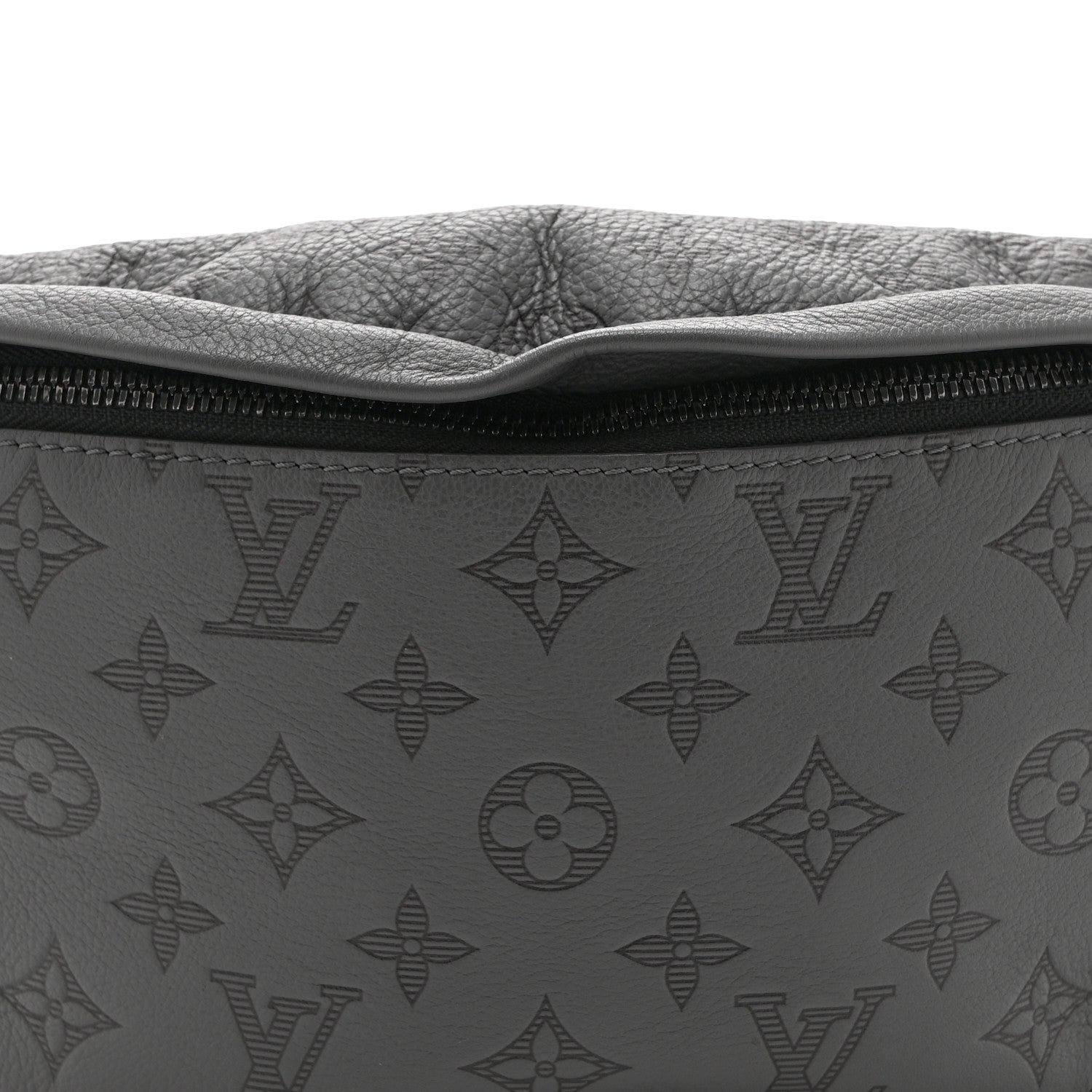 Calfskin Monogram Shadow Discovery Bumbag PM Gray