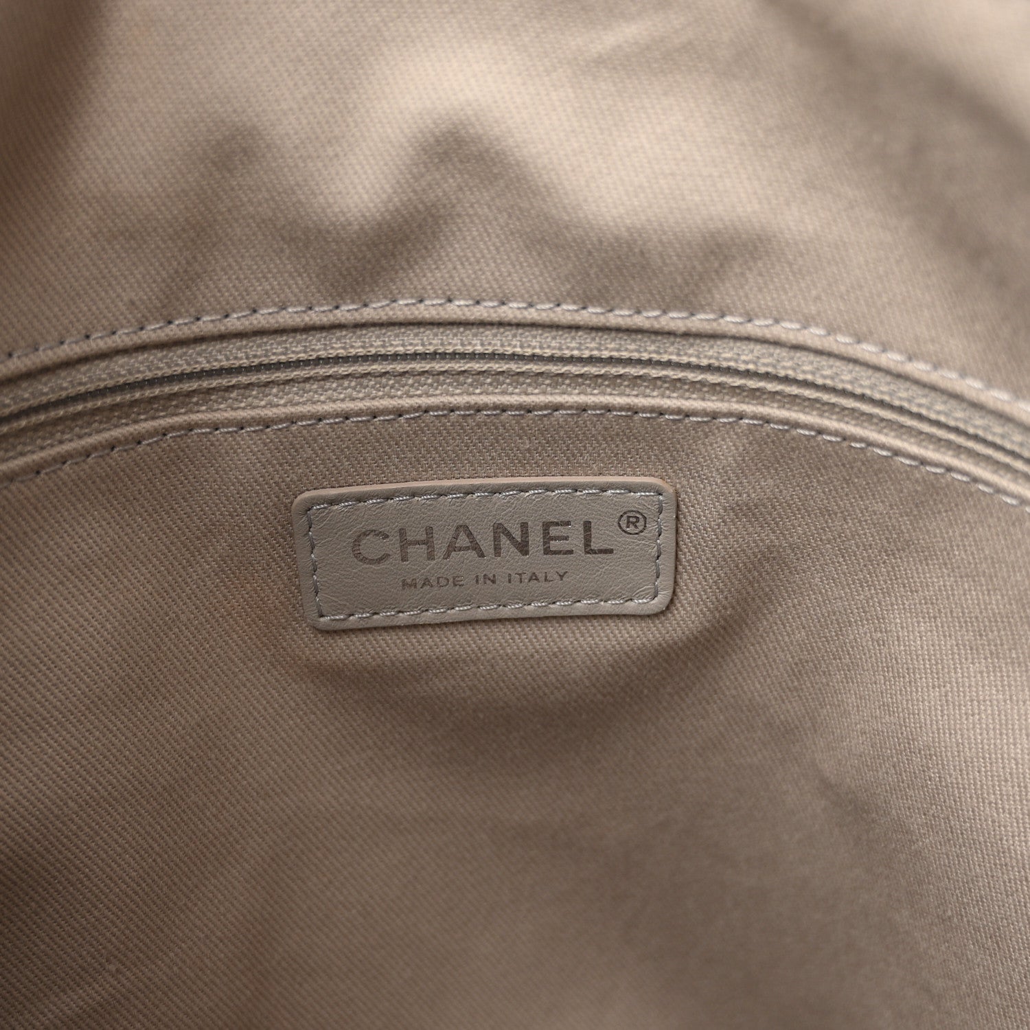 Striped Canvas Deauville Drawstring Backpack Black