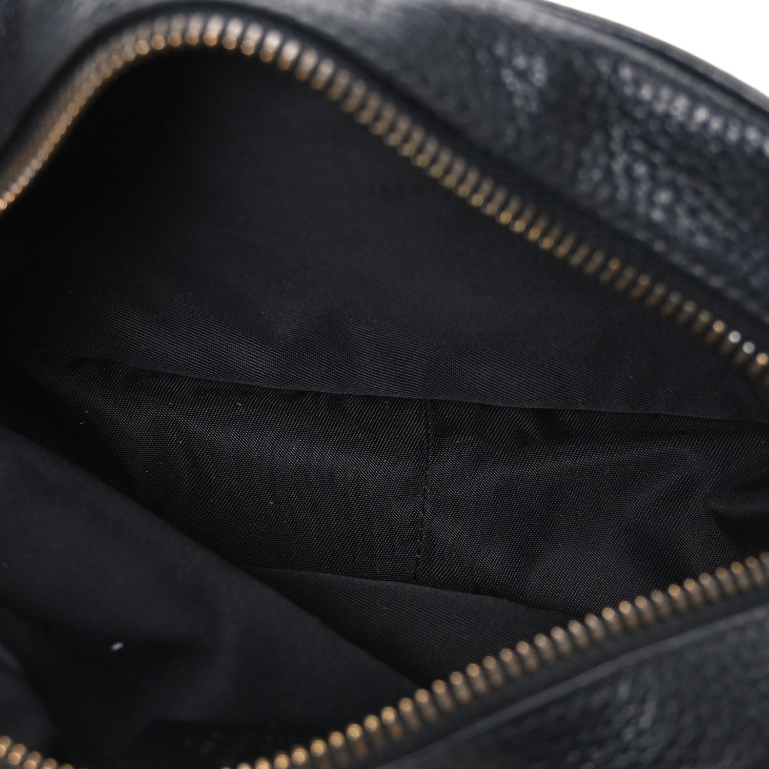 Pebbled Calfskin Mini Soho Disco Bag Black