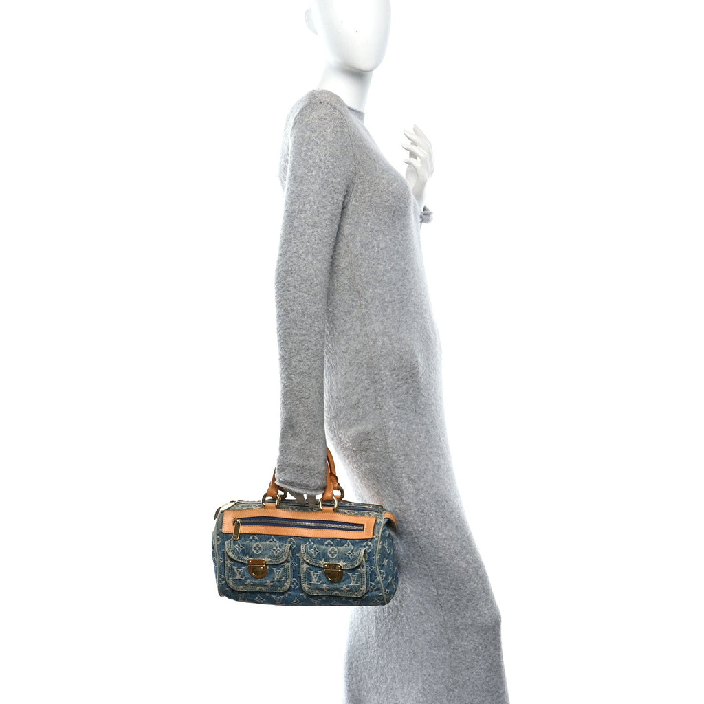Monogram Denim Neo Speedy Blue
