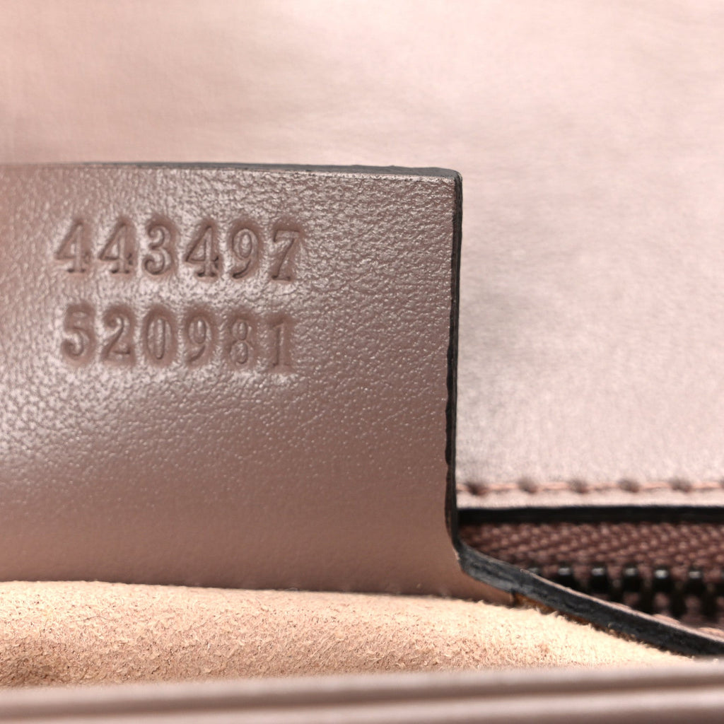 Calfskin Matelasse Small GG Marmont Shoulder Bag Porcelain Rose