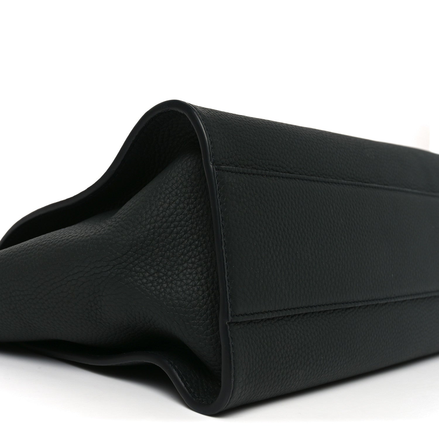Matte Grained Calfskin Marlo 14 Dark Pine