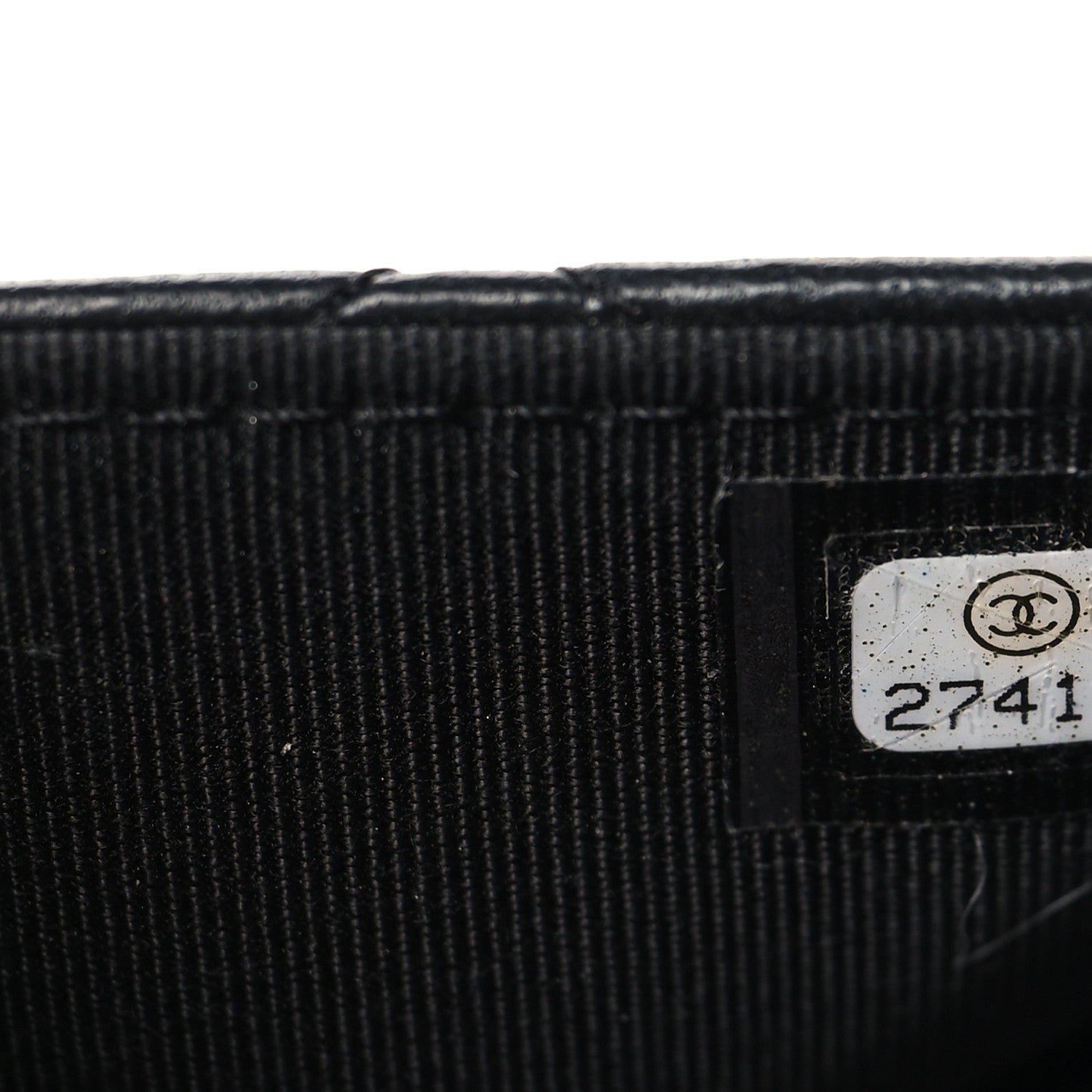 Lambskin Quilted Wallet On Chain WOC Black