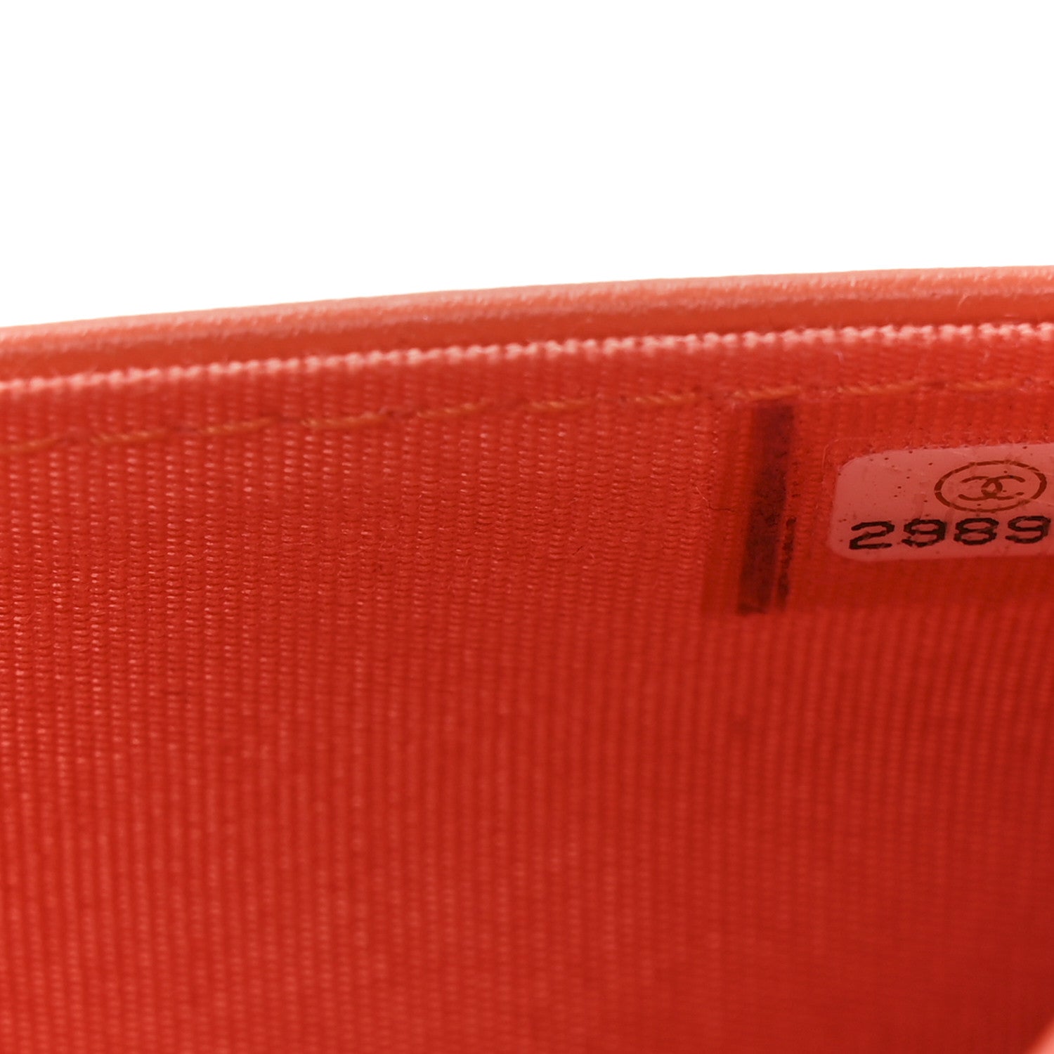 Caviar Quilted Boy Wallet On Chain WOC Orange