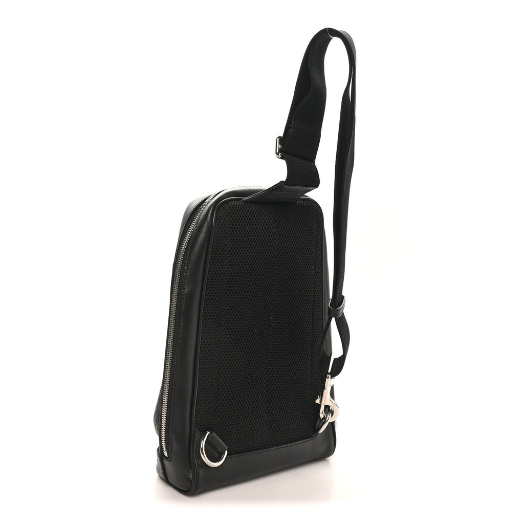 Guccissima Sling Backpack Black