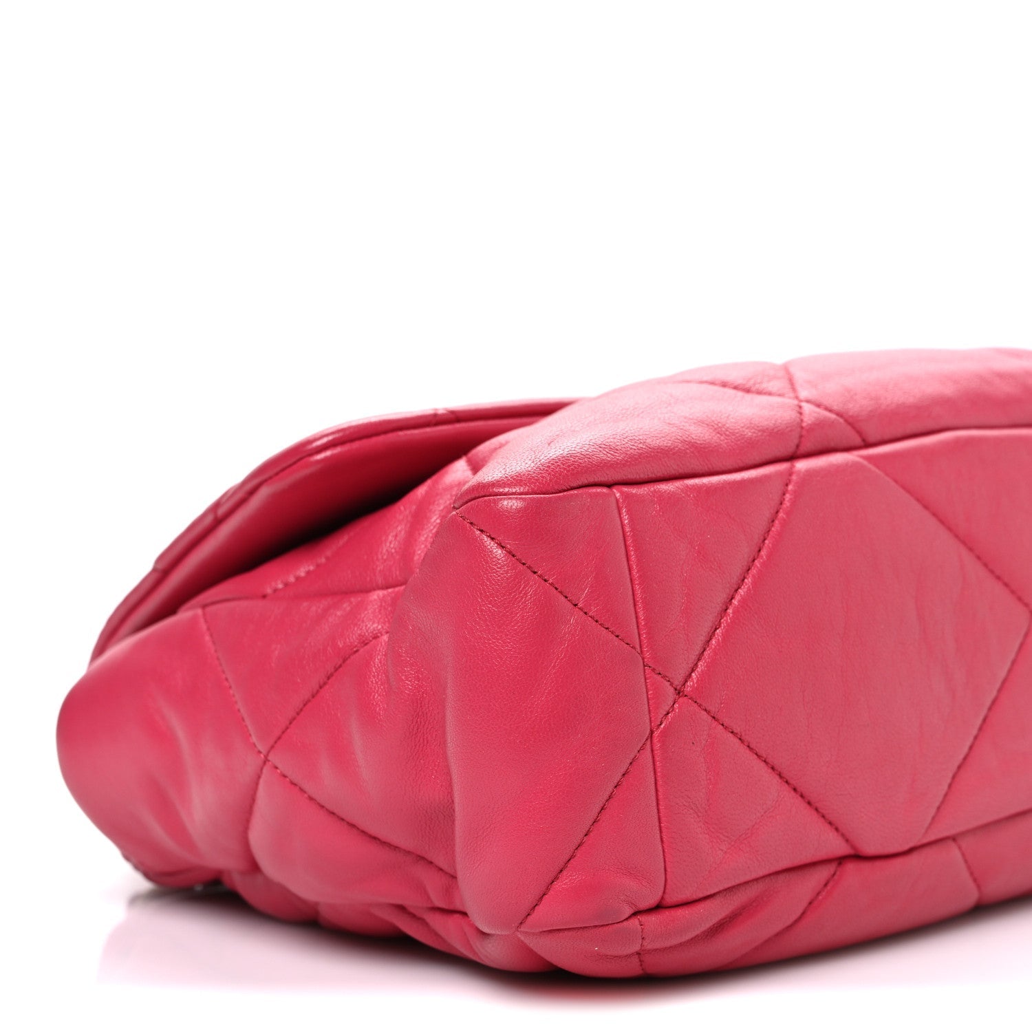 Goatskin Quilted Large Chanel 19 Flap Pink