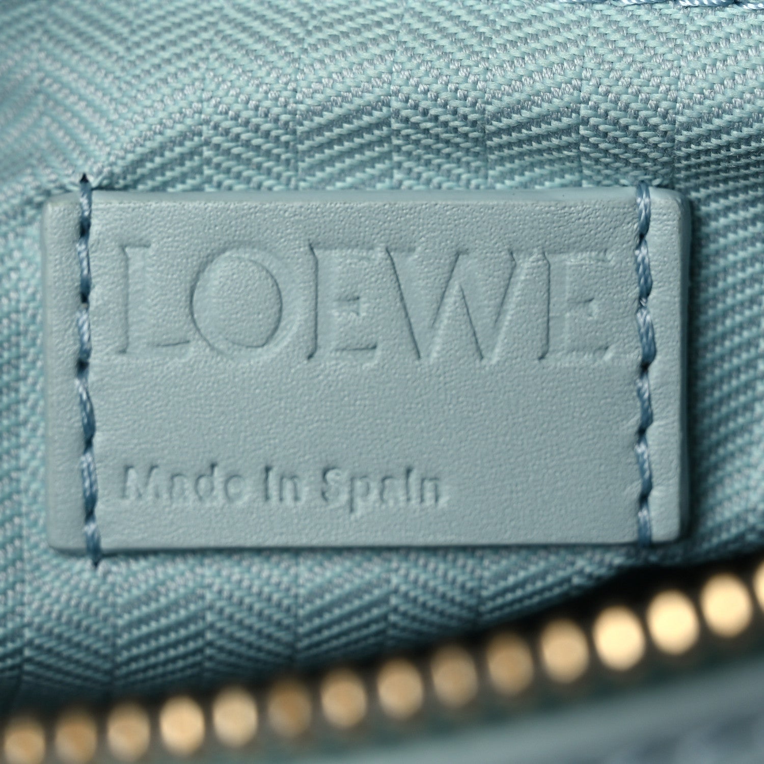 Calfskin Small Puzzle Bag Aquamarine