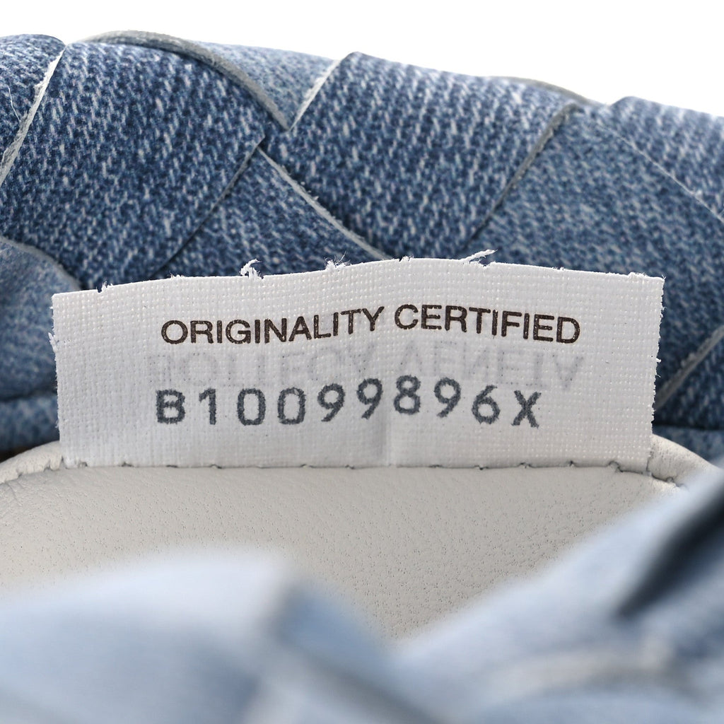 Nappa Denim Effect Intrecciato Mini Jodie Denim