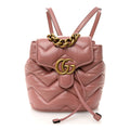 Nappa Chevron Matelasse GG Marmont Backpack Carmine Rose