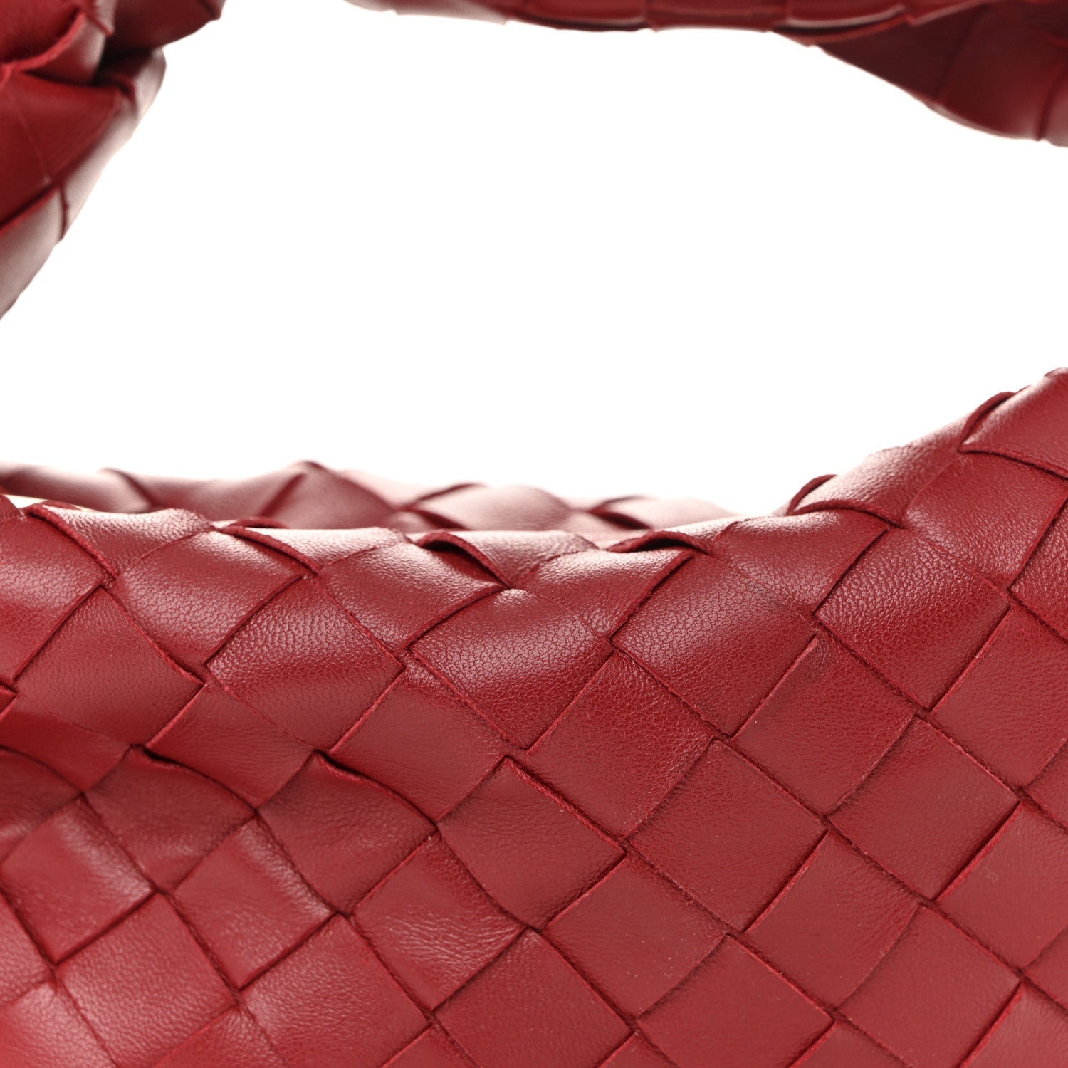 Nappa Intrecciato Mini Jodie Dark Red