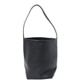 Grained Calfskin Medium N/S Park Tote Black