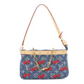 LV X TM Monogram Denim Cerises Pochette Accessories Blue