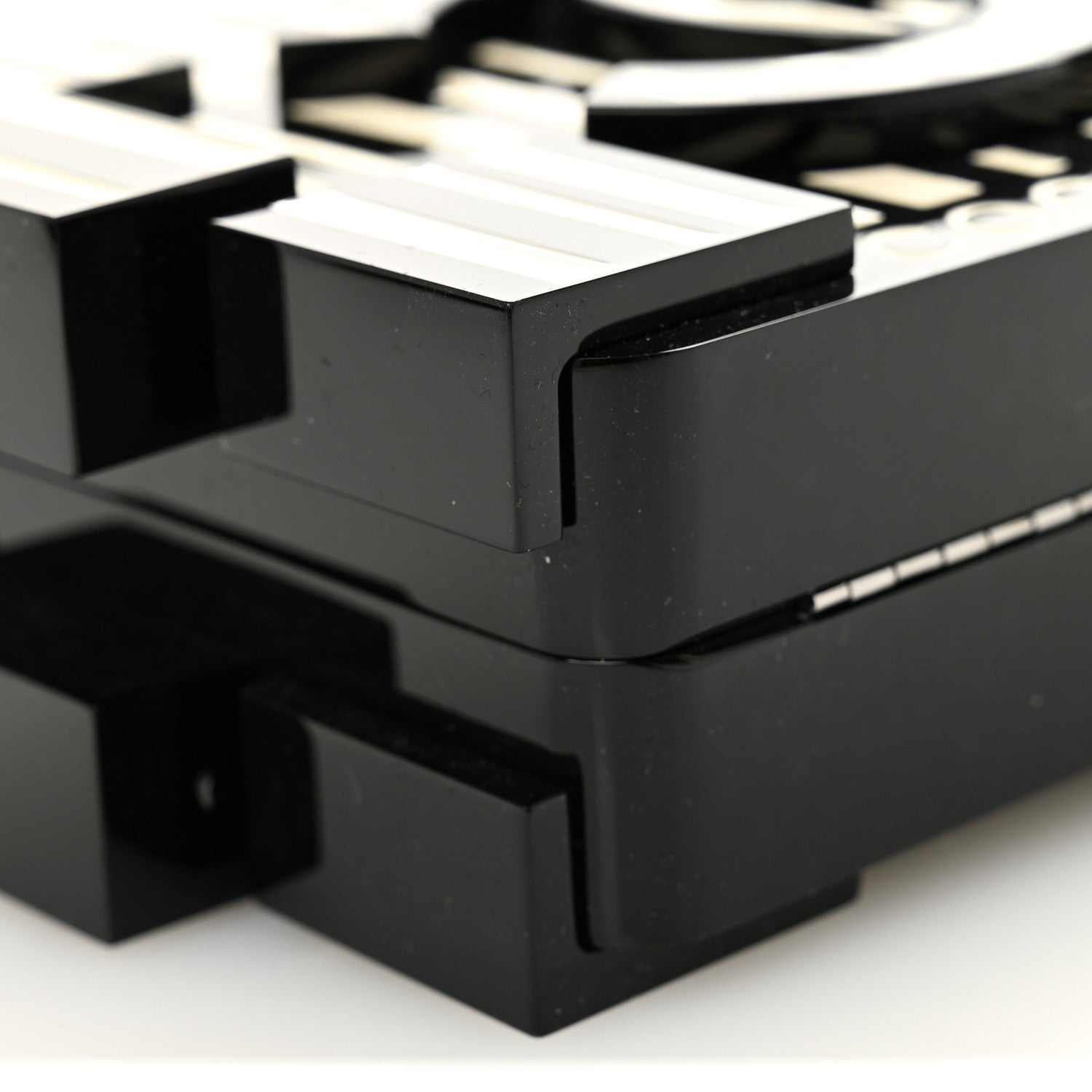 Plexiglass Barcode Boy Brick Lego Clutch Black