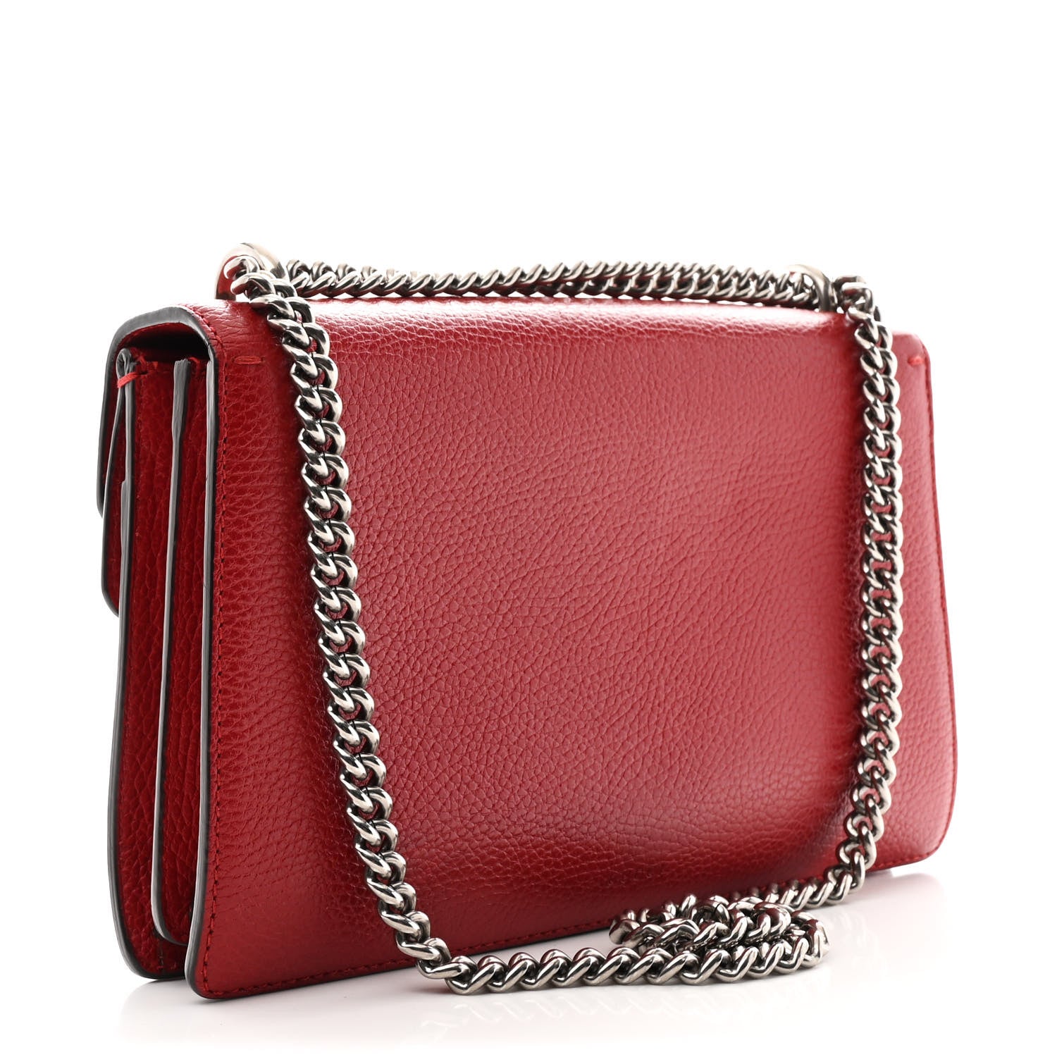Dollar Calfskin Swarovski Crystal Small Dionysus Shoulder Bag Hibiscus Red