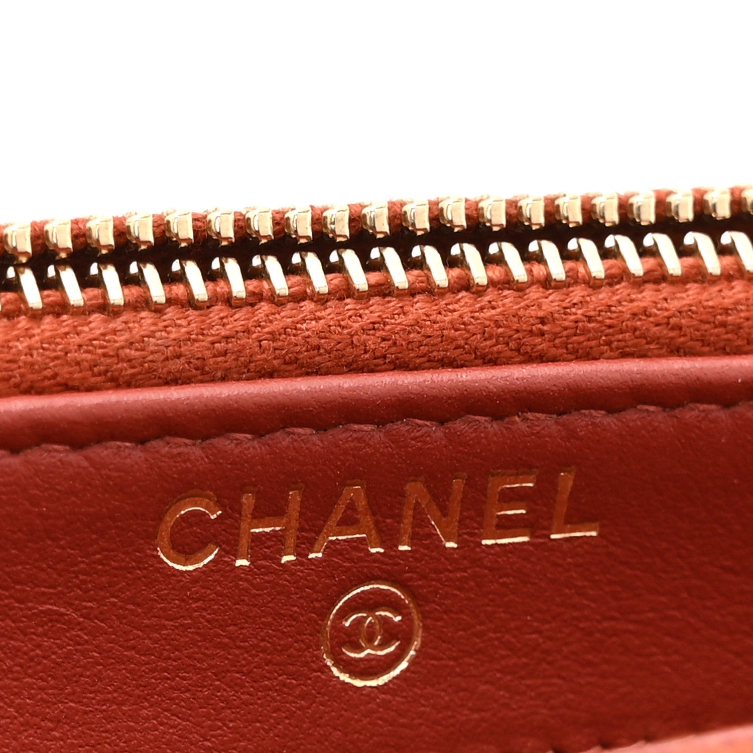 Lambskin Quilted Small Boy Clutch With Chain Orange