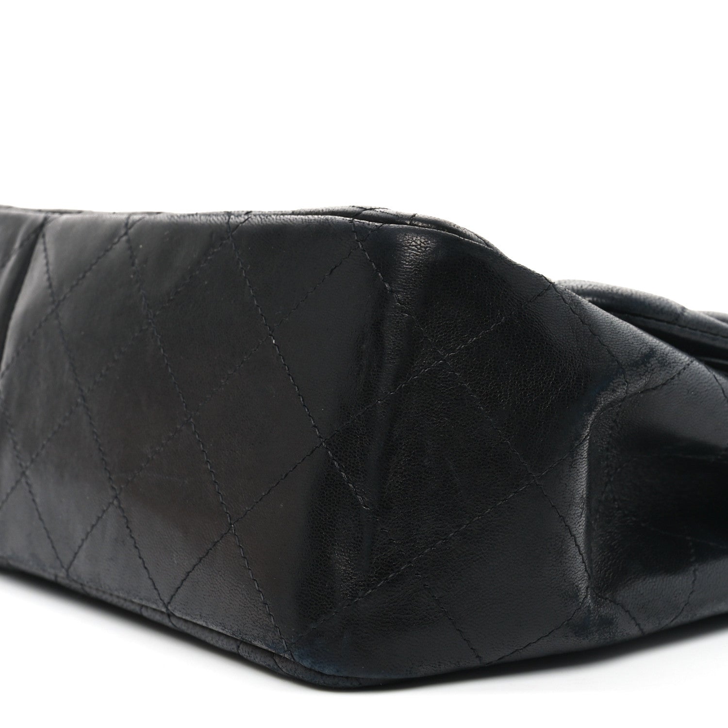 Lambskin Quilted Jumbo Double Flap So Black