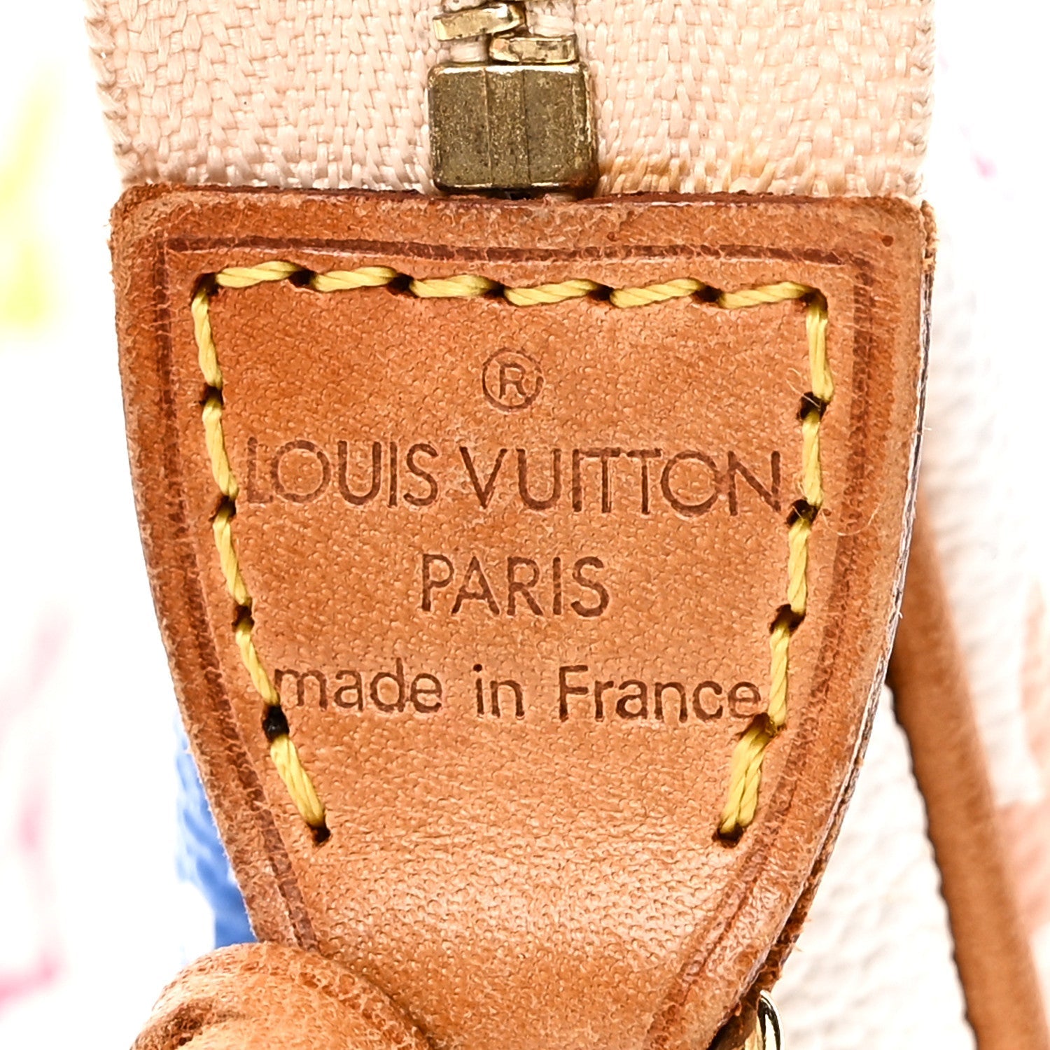 Monogram Multicolor Pochette Accessories White