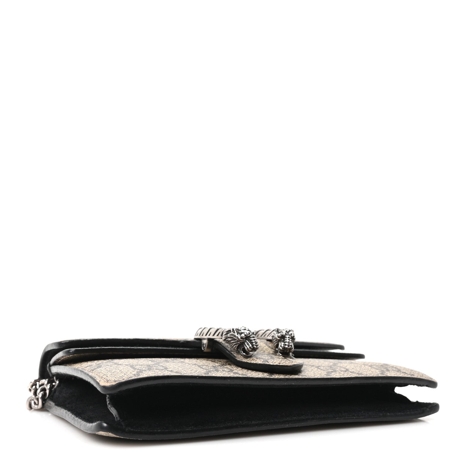 GG Supreme Monogram Super Mini Dionysus Shoulder Bag Black