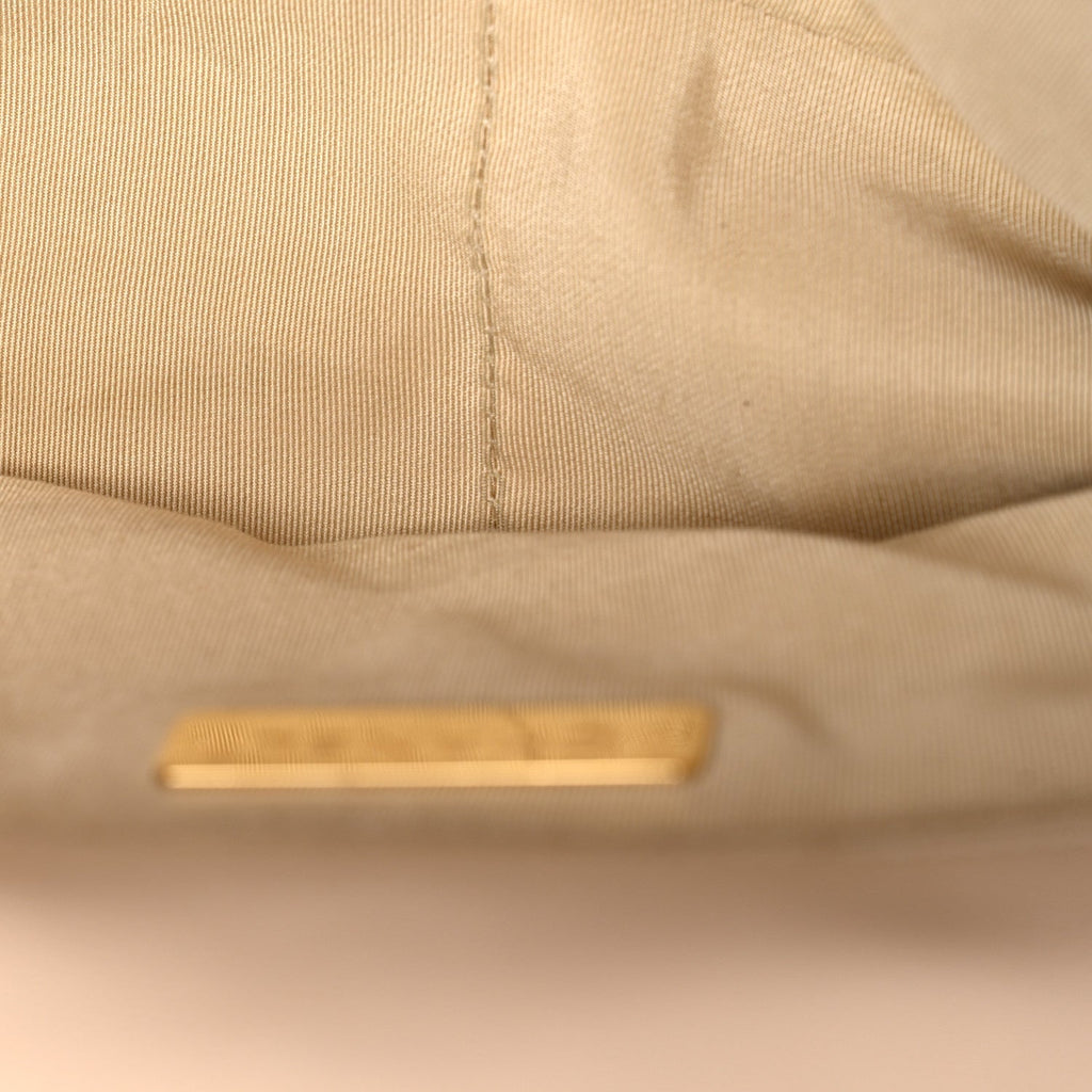 Lambskin Quilted Medium Chanel 19 Flap Beige