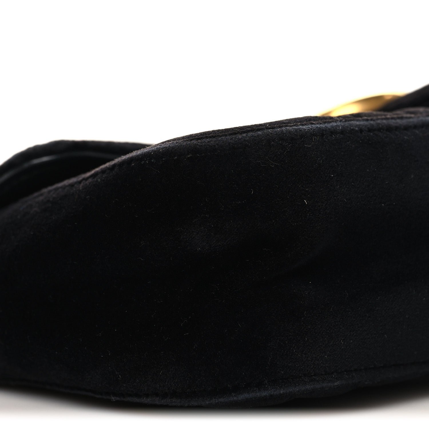 Velvet Matelasse Mini GG Marmont Shoulder Bag Black