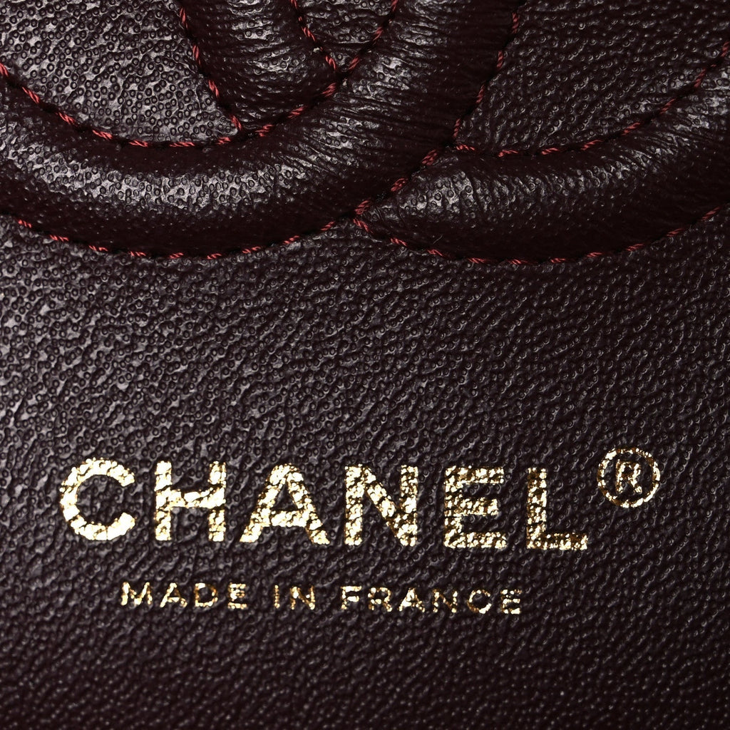 Lambskin Quilted Small Double Flap Black