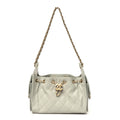 Caviar Quilted Mini Chanel 25 Handbag Light Green