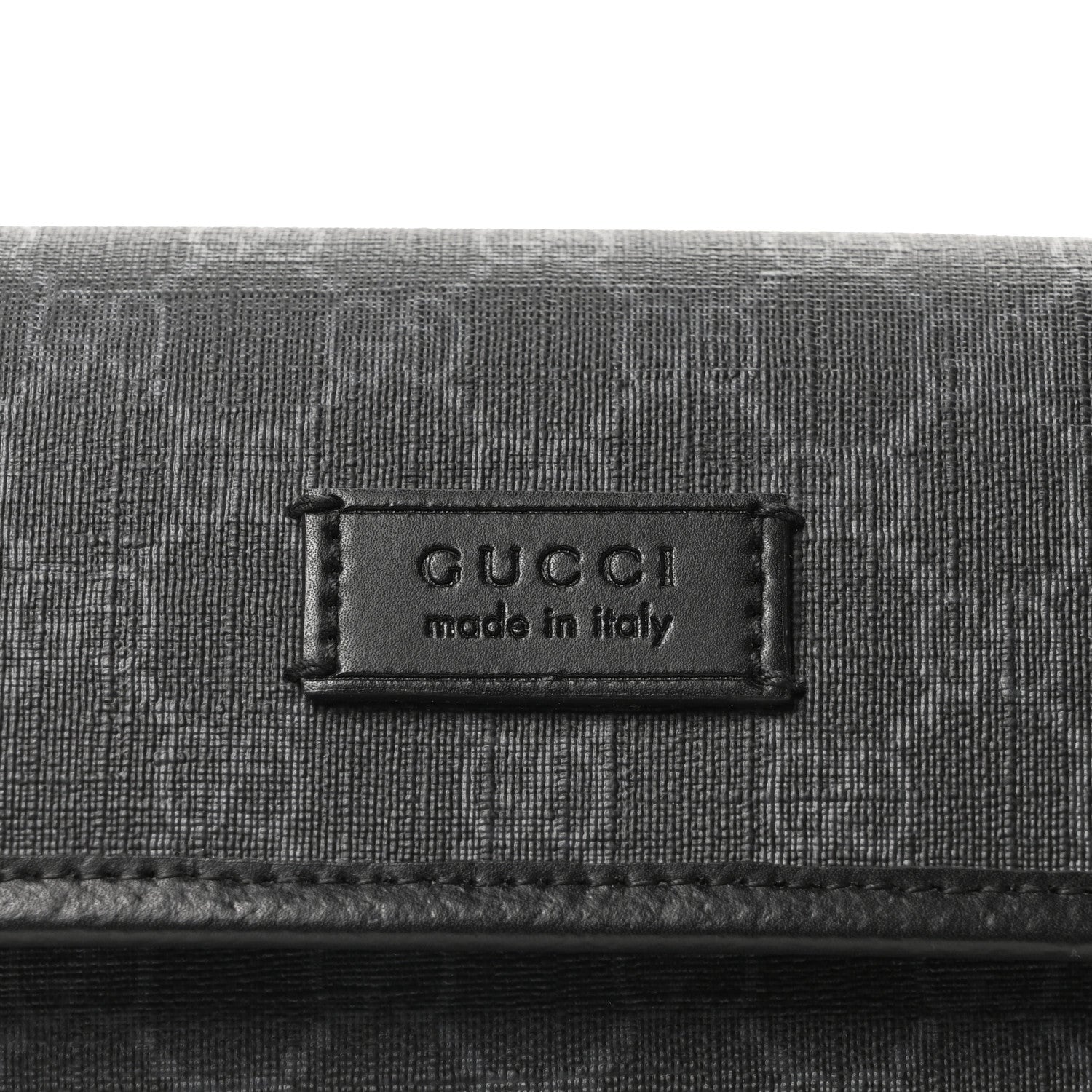 GG Supreme Monogram Web Slim Belt Bag Black Grey