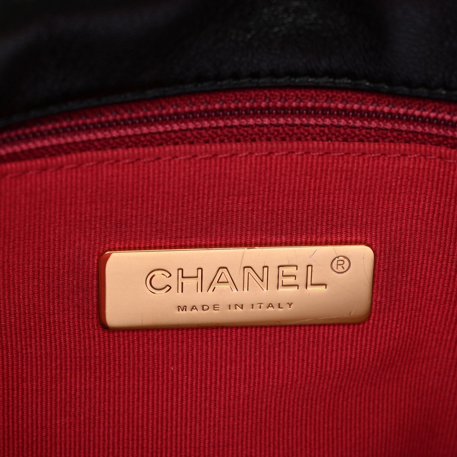 Lambskin Quilted Medium Chanel 19 Flap Black