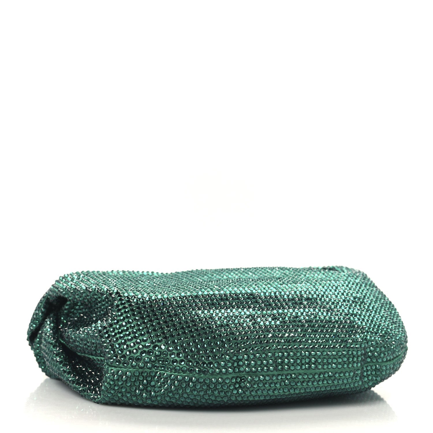 Crystal Embellished Satin Mini Hotfix Jodie Emerald
