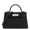 Epsom Mini Kelly Sellier 20 Black