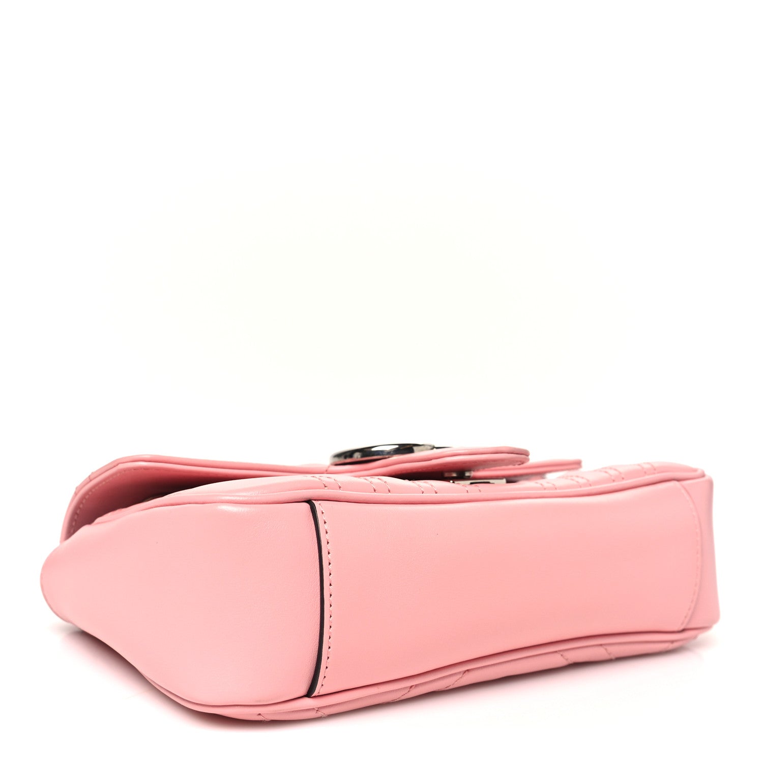 Calfskin Matelasse Mini GG Marmont Shoulder Bag  Wild Rose