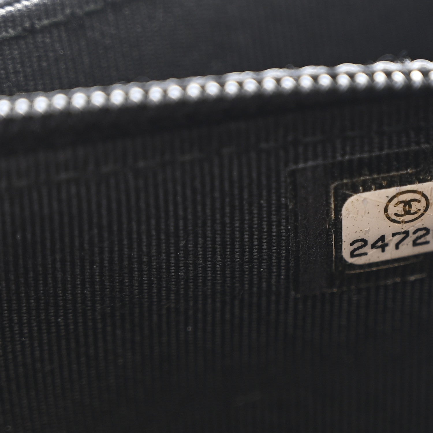 Aged Calfskin Chevron Quilted Reissue 2.55 Square Wallet On Chain WOC So Black