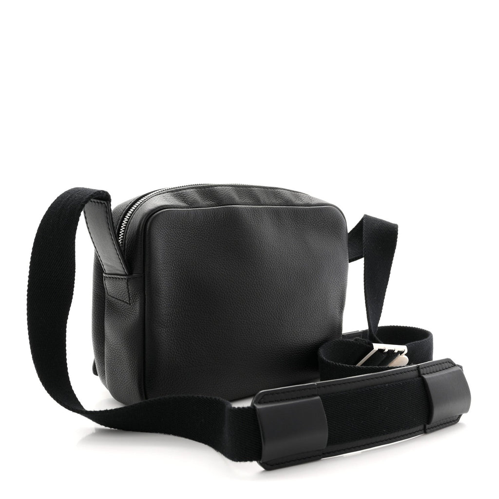 Soft Grained Calfskin XS Military Messenger Bag Black